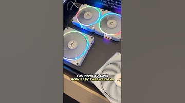 New Thermaltake RGB Fans With a Temperature Sensor Built In!