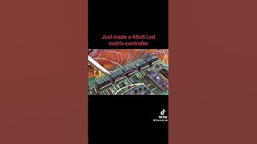 40X8 Led matrix controller circuit with the arduino nano