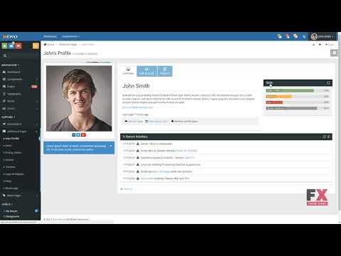 eNo - Admin Dashboard Template TMT | Free Template  Martin Antinanco