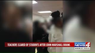 Caught on Camera: Fight at OKC middle school injures teacher
