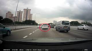 SKZ9821X abrupt lane change almost causing accident!