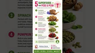 5 Superfoods for PCOS &amp; PCOD | Hormonal Health &amp; Healthy Lifestyle Tips #multiprorehab #healthydiet