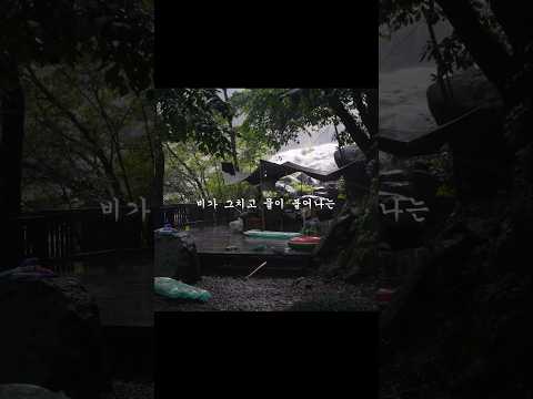 자연의 무서움, 비가 그쳤다고 입수 한다면 이렇게 될 수 있습니다. #계곡캠핑 thumbnail
