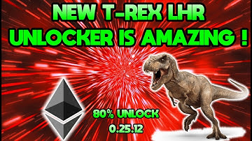 T-REX Miner 0.25.12 | 80% LHR UNLOCK Is Amazing For Ethereum Mining!
