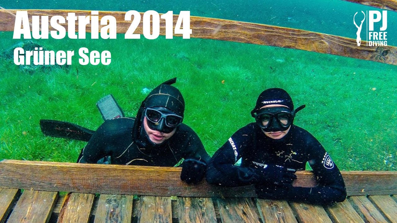 Freediving in Grüner See (Austria) 2014