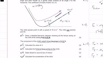 2019 Final|Matric IEB Physics Paper 1 Exam |Question 4| Newton