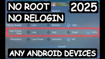 MLBB | Unlock 120 FPS No Relogin & No Root | How to Open ULTRA Frame Rate Mobile Legends