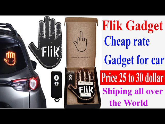 Flik Original Middle Finger Light - Give The Bird & Wave to Drivers - hottest Gifted Car Accessories Truck Accessories Car Gadgets & Road Rage