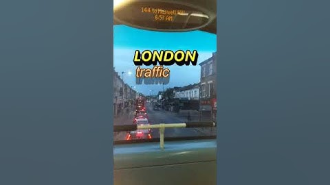 Morning bus ride in traffic #shorts