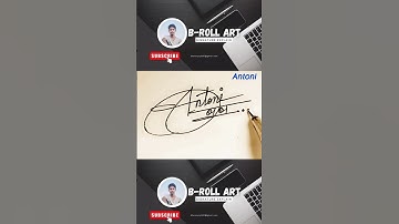 Antoni Sign ☢️ #signature #calligraphy