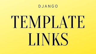 Adding Links to Views in Django Templates