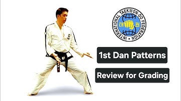 ITF TaekwonDo - 1st Dan Patterns Tutorials | Kwang Gae | Po Eun | Ge Baek