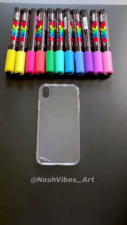 Custom Phone Case using Posca Markers! Satisfying (Shorts)