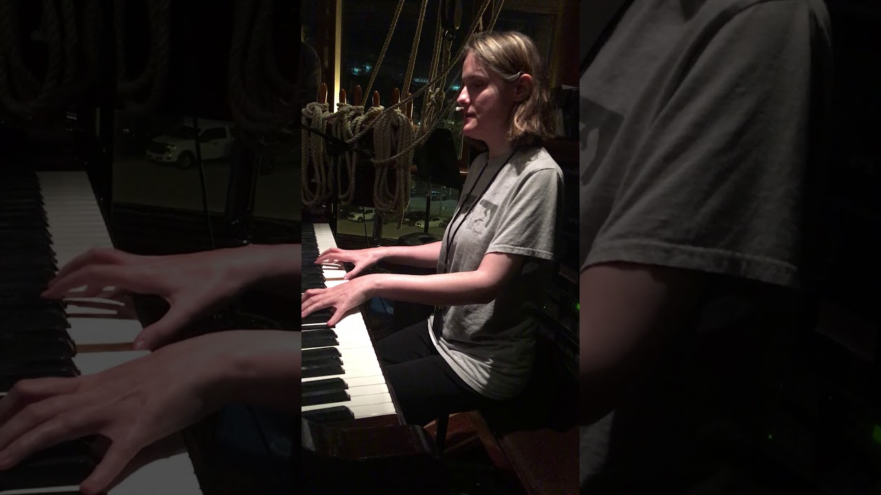 Rachel Flowers up close and personal Cruise to the Edge 2019 Playing