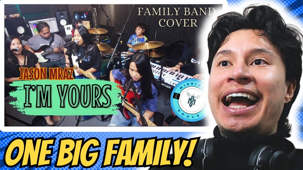 ARTIST REACTS! | I'm Yours by Jason Mraz | Missioned Souls | Family band - studio cover