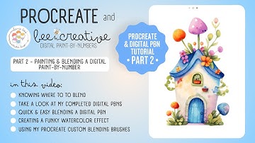 Digital Paint by Number PBN with Procreate Tutorial Part 2 - Painting Your Kit with M Bee’s Brushes