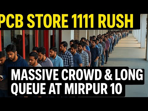 PCB Store 1111 Mega Deal – Massive Crowd & Long Queue at Mirpur 10 | Full Footage