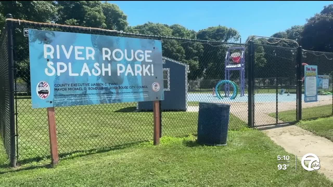 River Rouge Splash Park remains closed during summer heat
