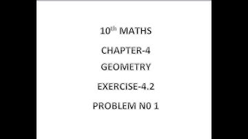 10TH MATHS EXERCISE 4.2 Q.NO-1 #IN TRIANGLE ABC , D AND E ARE POINTS ON THE SIDES AB AND AC .......