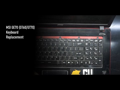 Keyboard replacement on a MSI GE70 Laptop (GE60 GE70 GT60 GT70) hqdefault