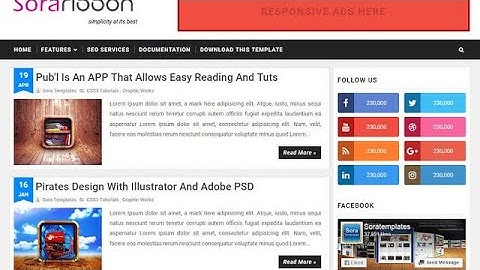 Sora Ribbon Blogger Template. | blog-templates.com