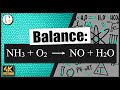 How to balance NH3   O2 → NO   H2O