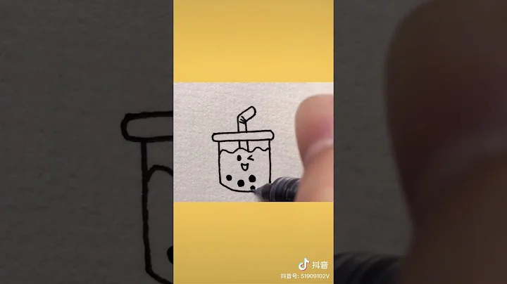 Cách vẽ ly trà sữa trân châu siêu dễ thương - tiktok tq