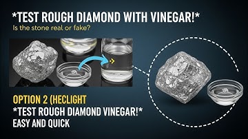 Test Rough Diamond Easily at Home Using White Vinegar!