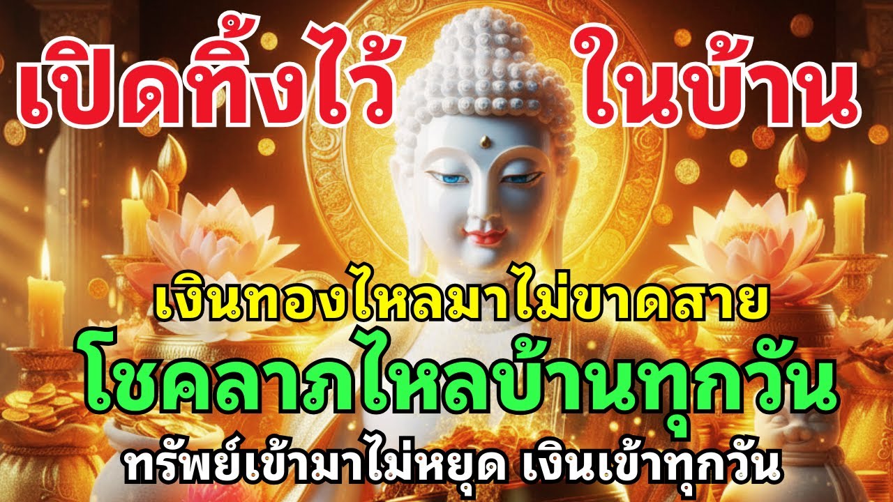 เปิดทิ้งไว้ในบ้าน | เงินทองไหลมาไม่ขาดสาย โชคลาภไหลเข้าบ้านทุกวัน ทรัพย์เข้ามาไม่หยุด
