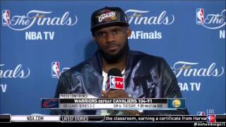 LeBron James I'm the best player in the world. | Game 5 | 2015 NBA Finals 6-14-15