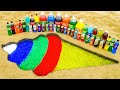 Experiment: How to make Rainbow Ice Cream Cone with Orbeez, Coca-Cola vs Mentos and Popular Sodas