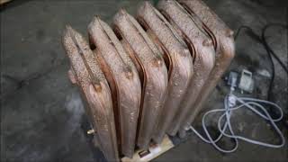 Antique Steam radiator converted to stand-alone electric heater... by davida1hiwaaynet 1,672 views 3 months ago 6 minutes, 13 seconds