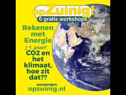 Workshop nr. 6, rekenen met energie - Hoe zit het met CO2, klimaat ...?