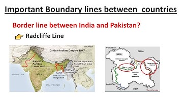 Important Boundary lines between countries || International boundary between countries #constable