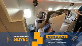 Singapore Airlines Regional Business Class Experience! | SQ761 Yangon to Singapore