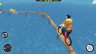 Water park Bicycle Surfer Race Games - Android Gameplay screenshot 2