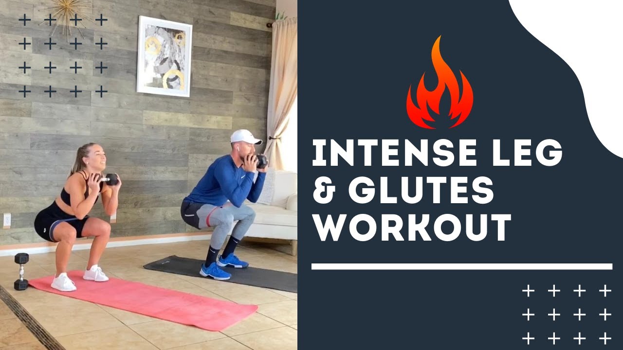 INTENSE LEG AND GLUTES DUMBBELL/BAND WORKOUT YouTube