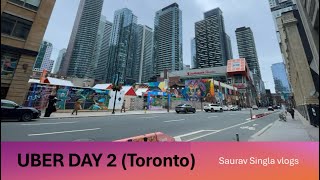 Uber day 2 in Toronto | Maximum earning | Total expenditures | uber on bicycle