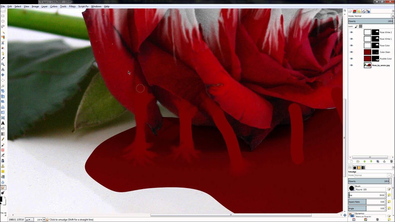 How to make the Melting Rose using Gimp - Gimp Video Tutorial - YouTube