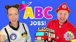 ABC Jobs Song for Kids 🚀🚒 | Alphabet Phonics Song with Fun Jobs & Occupations