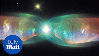 Twin Jet Nebula forms a gorgeous galactic butterfly - Daily Mail
