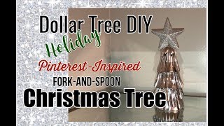 Dollar Tree DIY | Pinterest Inspired Shiny Christmas Tree | Holiday Decor DIY | The Green Notebook