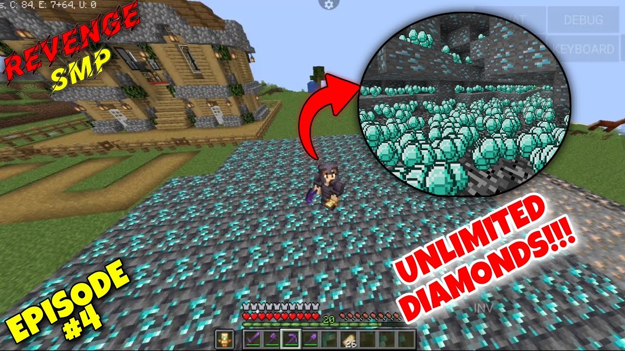 Minecraft: unlimited Diamonds in Minecraft mobile/PE /Ep#4 @mwdgamer223 ...