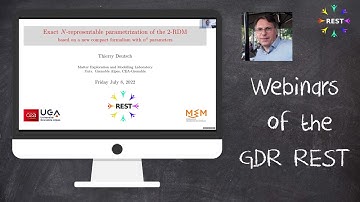 N-representable parametrization of the 2RDMs based on a new compact formalism (T. Deutsch)