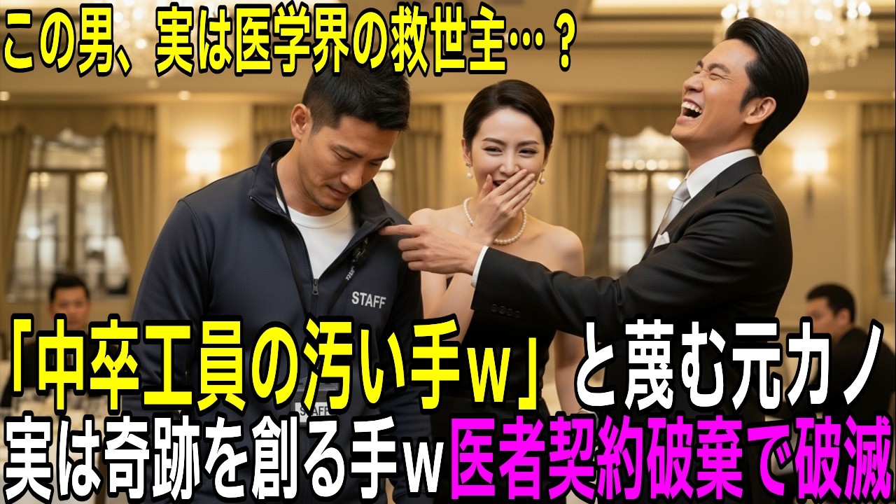 「彼、お医者様なの♪」中卒の俺を嘲笑し侮辱した元カノカップル。数分後、現れた人物の“衝撃の正体”に全員が凍りつくｗ【スカッと】