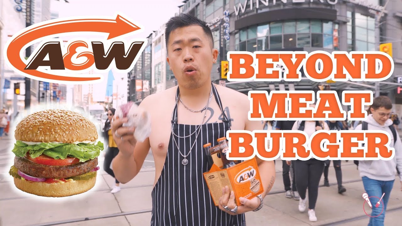 Giving Strangers Beyond Meat Burgers (FIRST TIME REACTIONS Taste Test