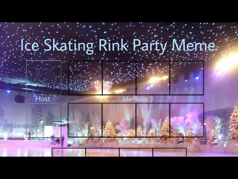Ice Skating Rink Party Meme