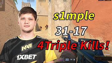 CS2 s1mple POV Faceit Mirage (31-17) | 24/07/02 #cs2 #demo