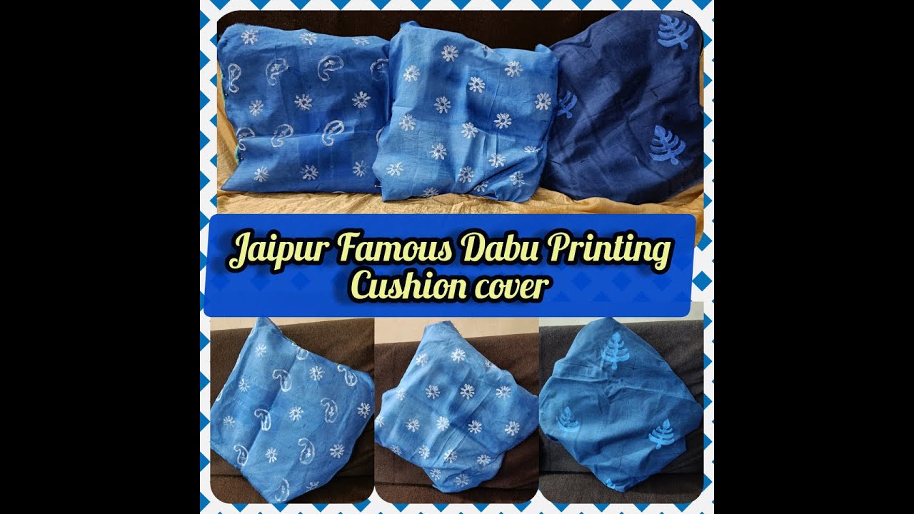 Dabu Printing Technique in Fabric|Handmade block making & Printing 