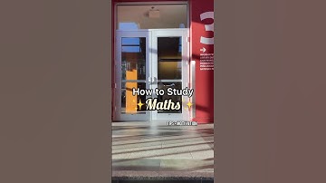 How to study maths #math #studytips #study